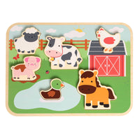 Wooden Barn Animal Puzzle