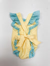 Yellow Whale Applique Bubble