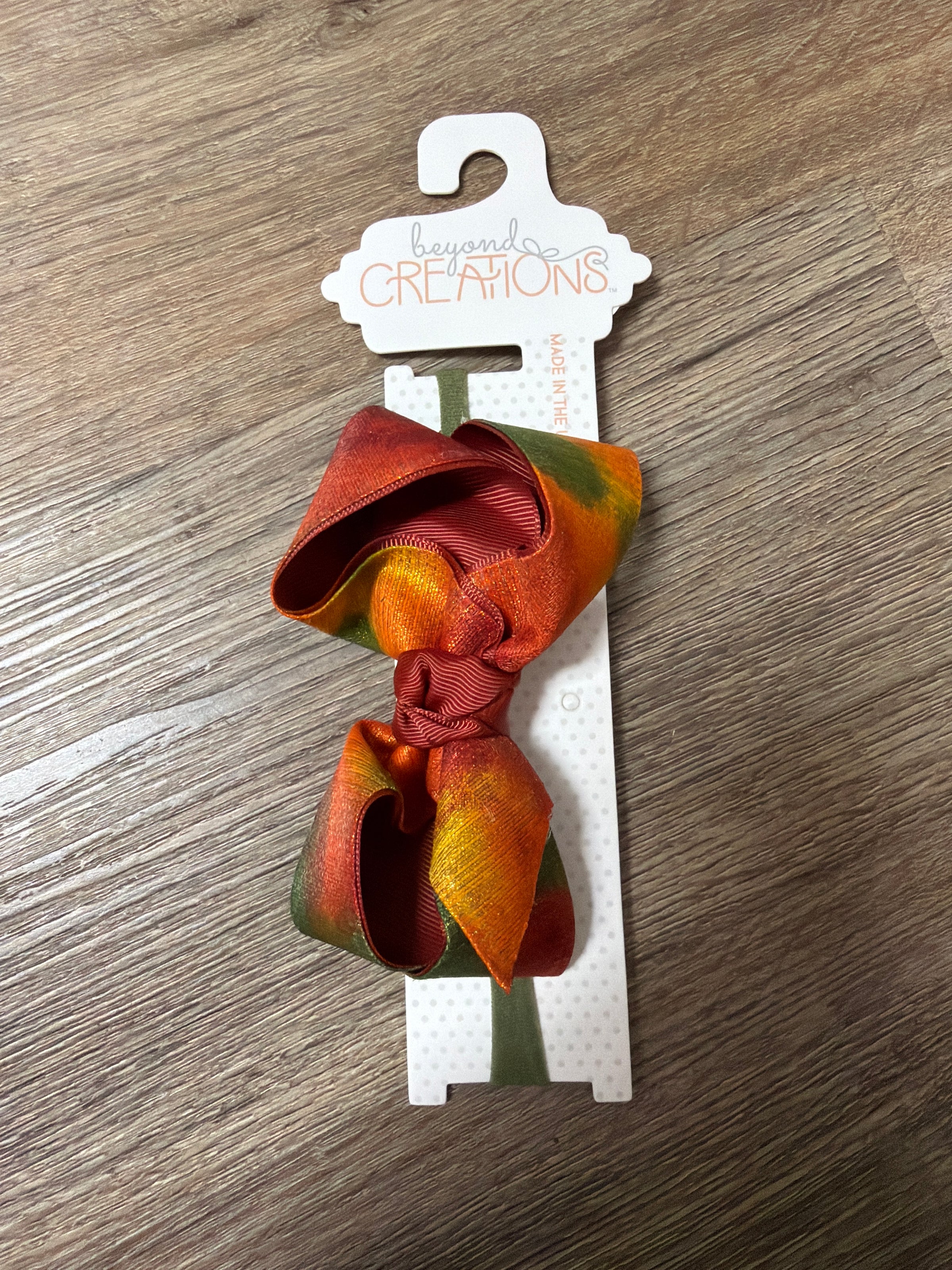 Fall Tie Dye Pantyhose Headband