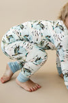 Bamboo Zipper Pajama - Mallard Sky