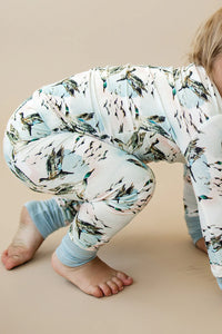 Bamboo Zipper Pajama - Mallard Sky
