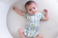 Lakeside Plaid Button Romper