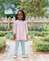 Annie Pants Set - Light Pink/Light Blue