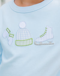 Around The Rink  Jogger Set - Light Blue