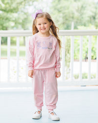Around The Rink  Jogger Set - Light Pink