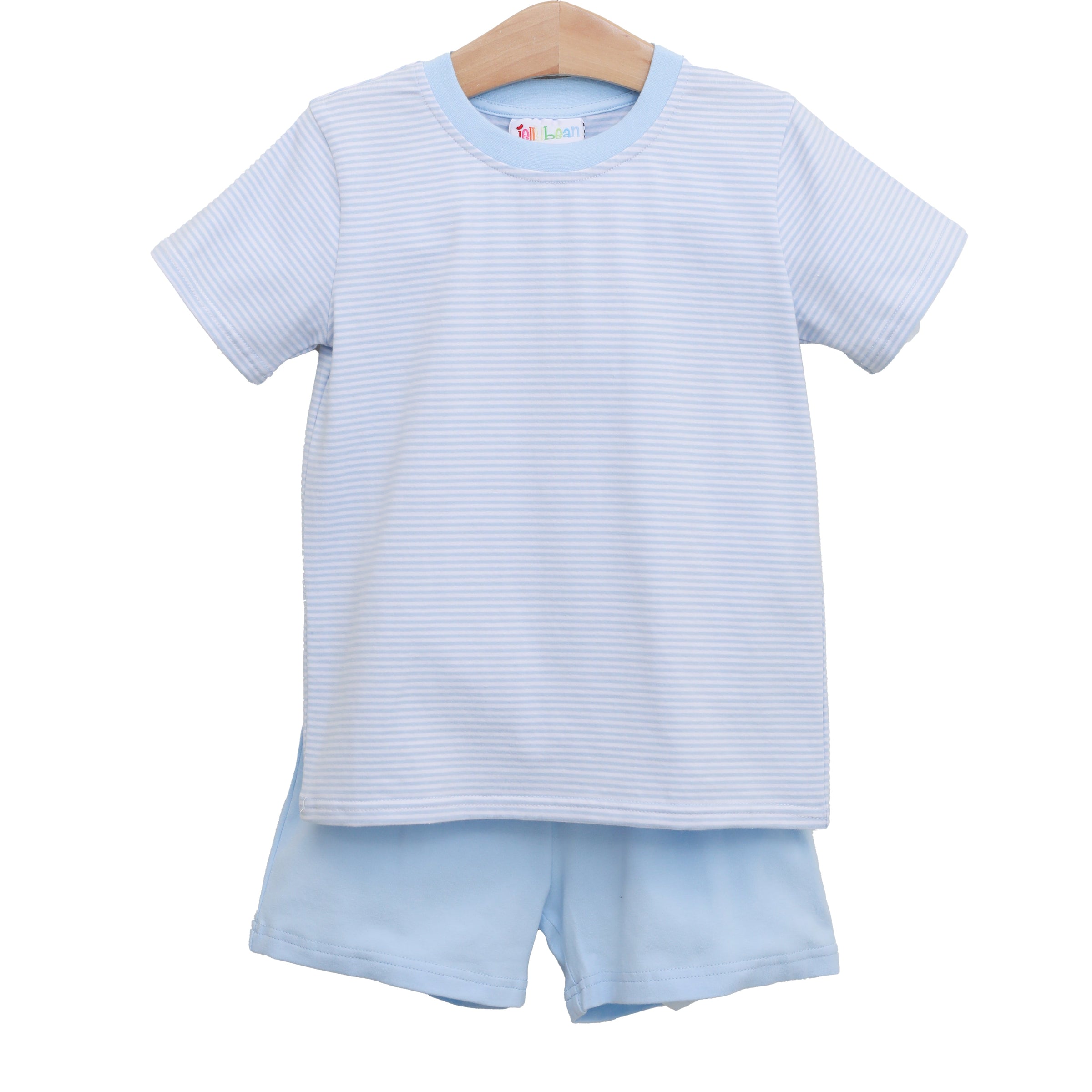 Avery Short Set - Light Blue Stripe