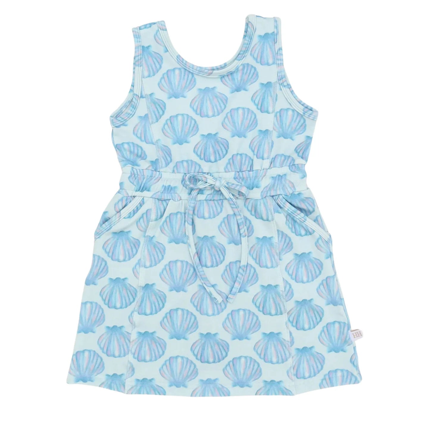 Girls Sleeveless Seashell Skort Dress