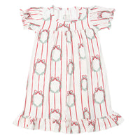 Girls Red Wreath Nightgown