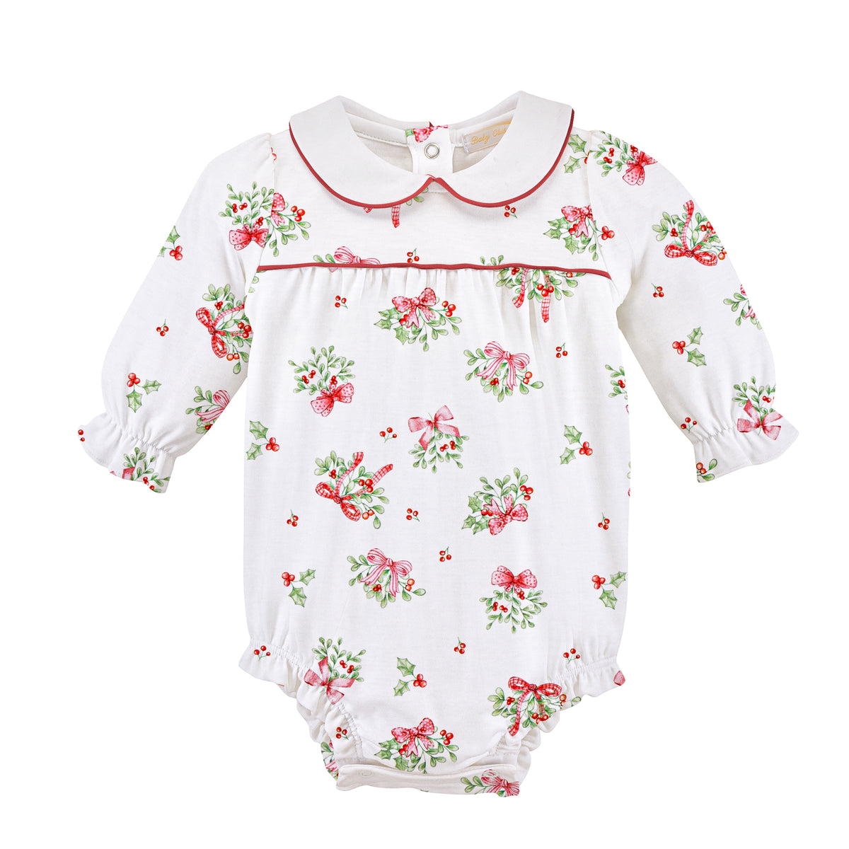 Mistletoe Kisses Printed Pima Bubble
