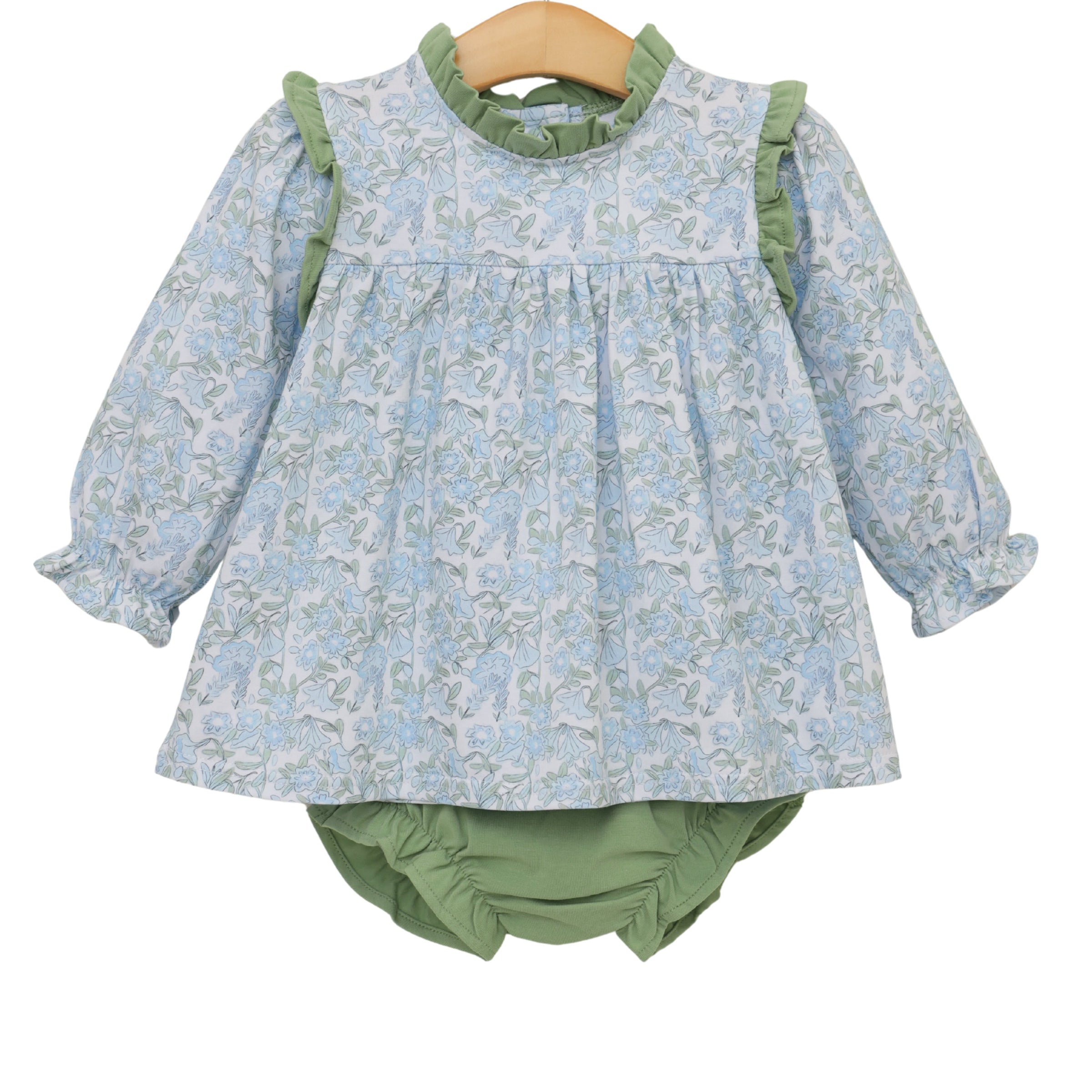 Basin Floral Hallie Diaper Cover Set