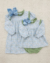 Basin Floral Hallie Diaper Cover Set