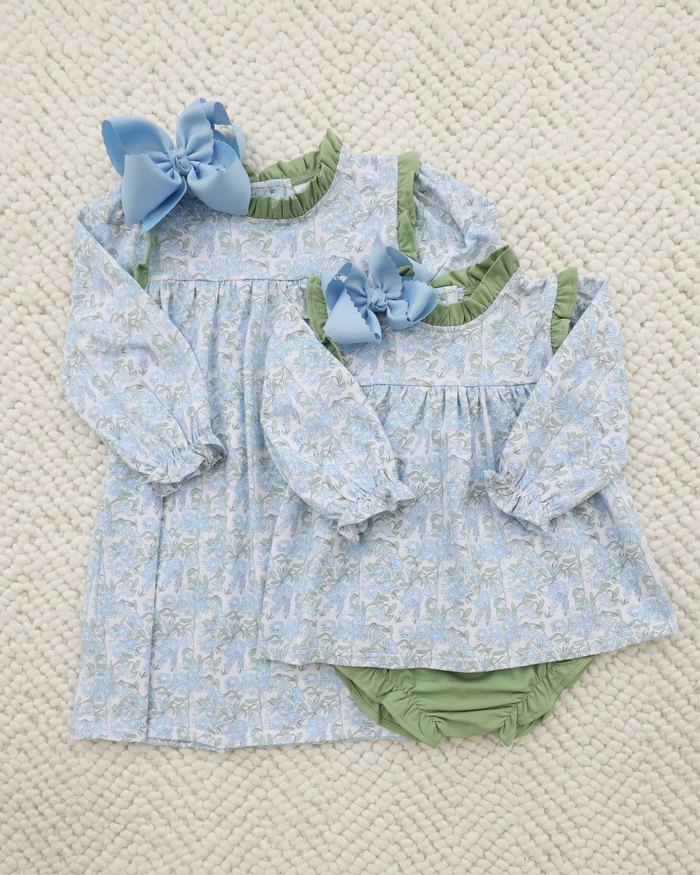 Basin Floral Hallie Diaper Cover Set