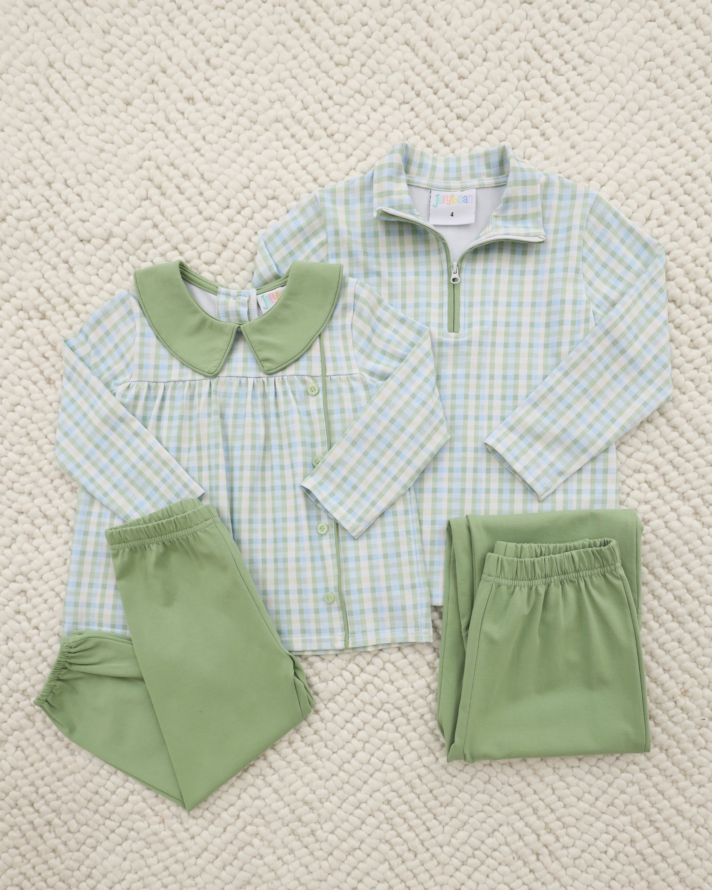 Basin Plaid Evan Pullover Pants Set