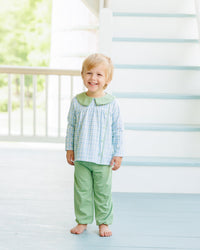 Basin Plaid Liam Bloomer Pants Set