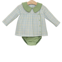Basin Plaid Liam Diaper Cover Set
