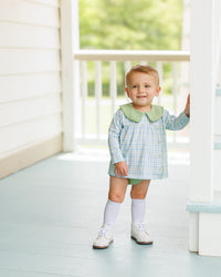 Basin Plaid Liam Diaper Cover Set