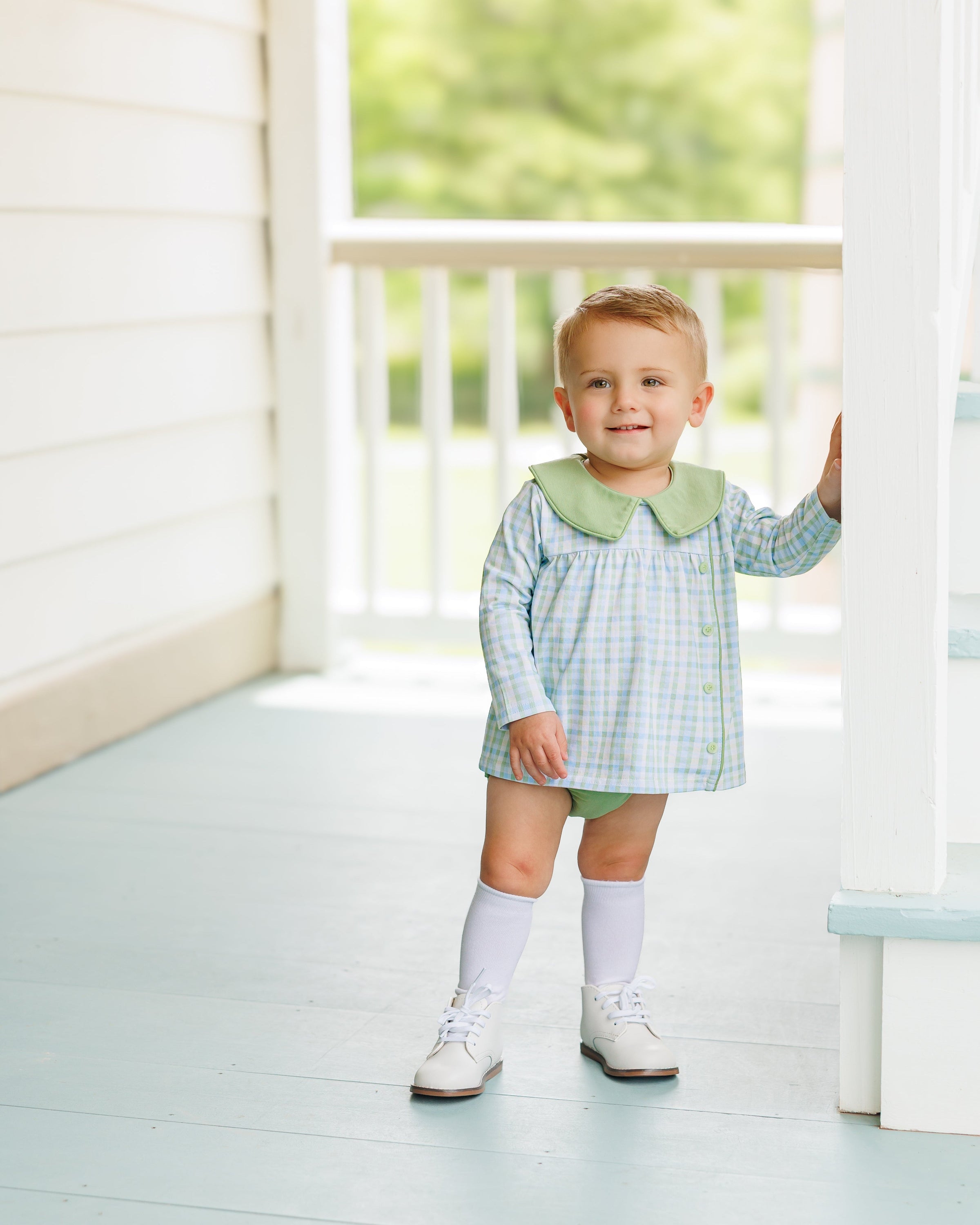 Basin Plaid Liam Diaper Cover Set