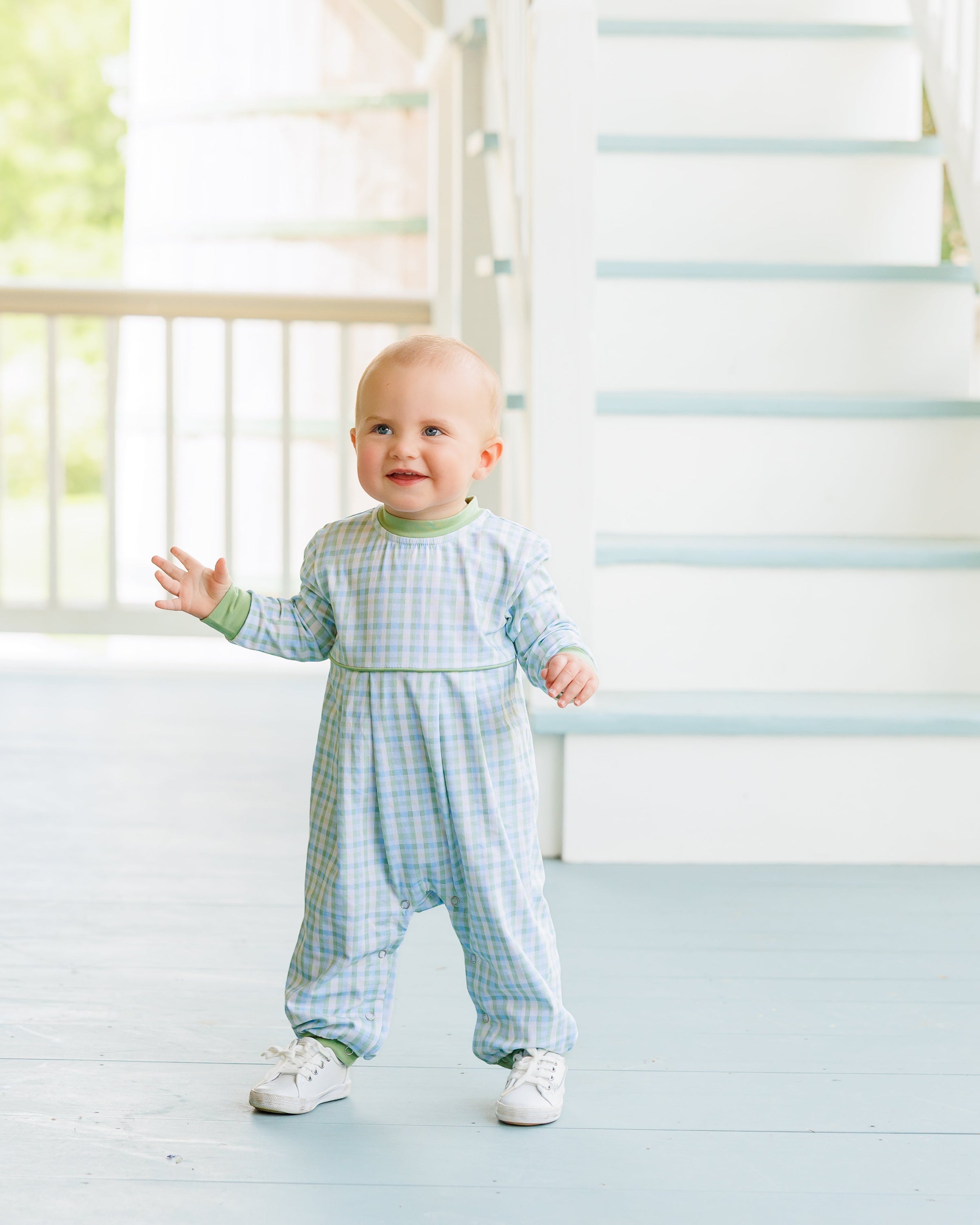 Basin Plaid Patrick Romper