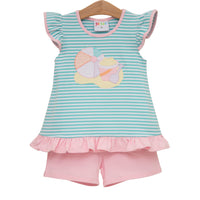 Beach Days Ruffle Short Set