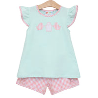 Boo Buddies Ruffle Short Set