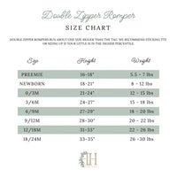 Girls Ribbons and Bows Double Zipper Romper