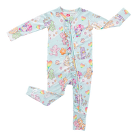 Care Bears Baby We Love Flowers Zipper Pajamas