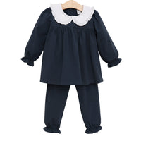 Catherine Bloomer Pants Set - Navy