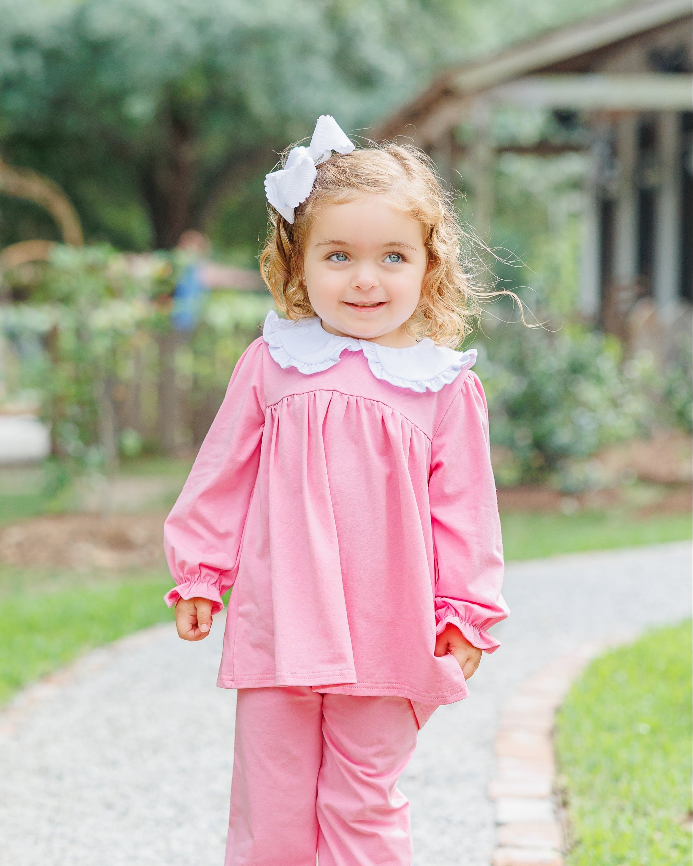 Catherine Bloomer Pants Set - Pink