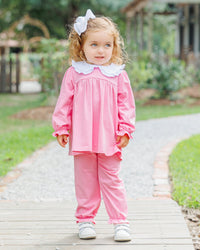 Catherine Bloomer Pants Set - Pink