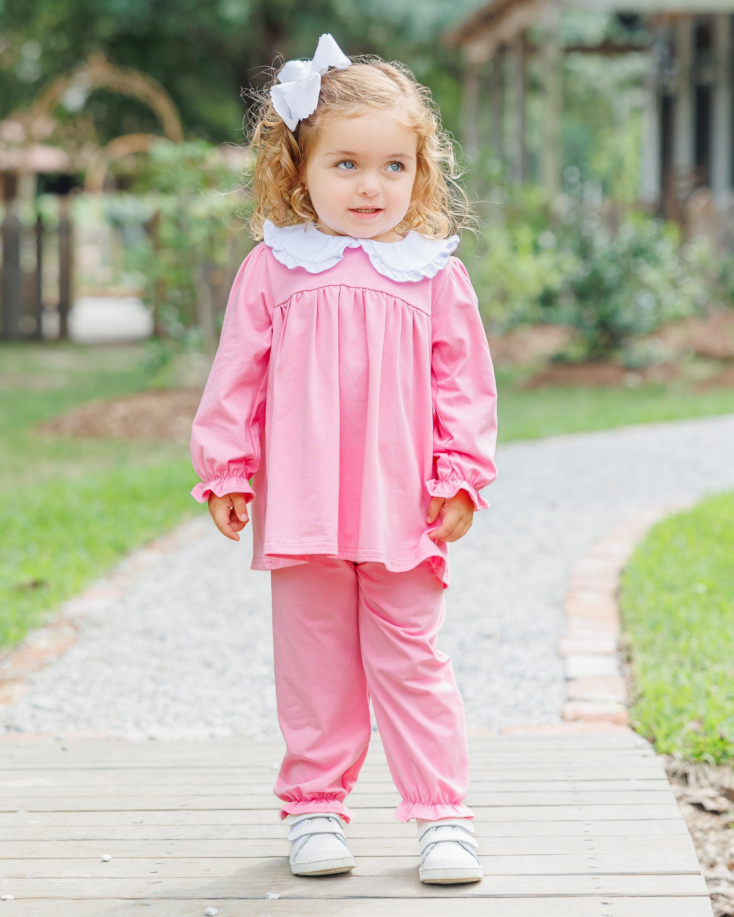 Catherine Bloomer Pants Set - Pink