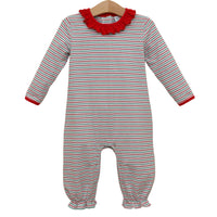 Christmas Candy Stripe Emily Romper