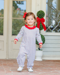 Christmas Candy Stripe Emily Romper