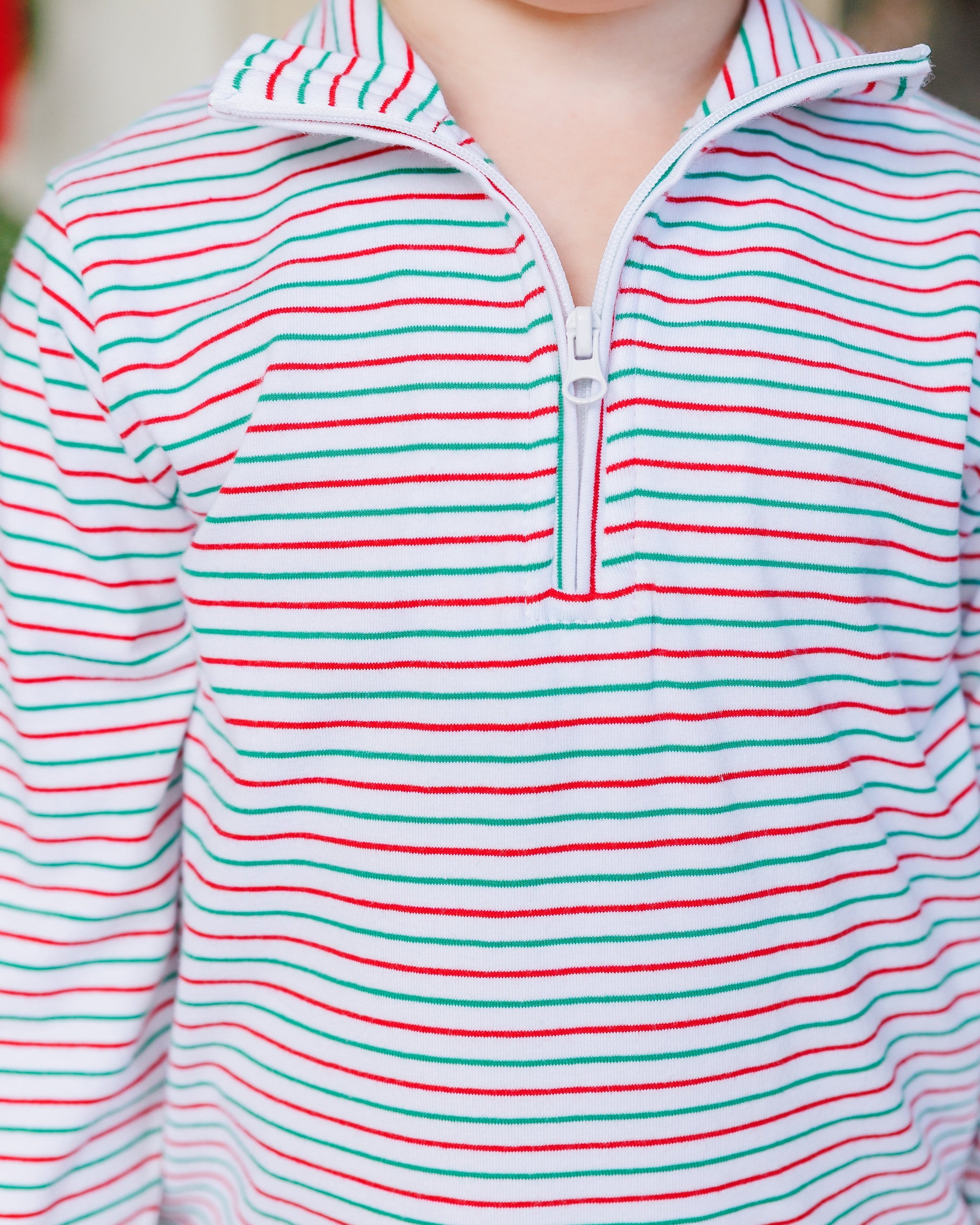 Christmas Candy Stripe Evan Pullover