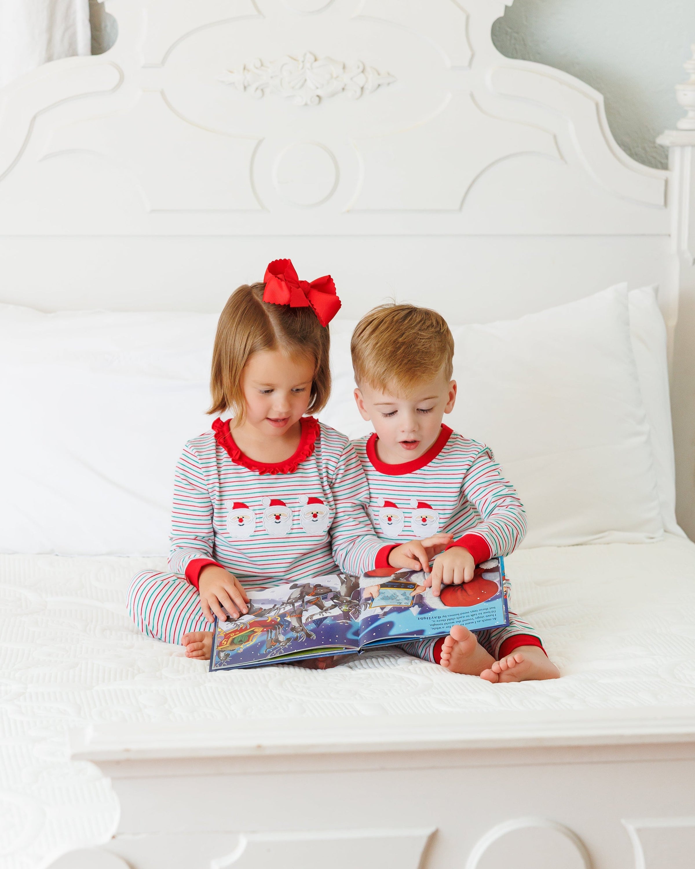 Christmas Candy Stripe Santa Set