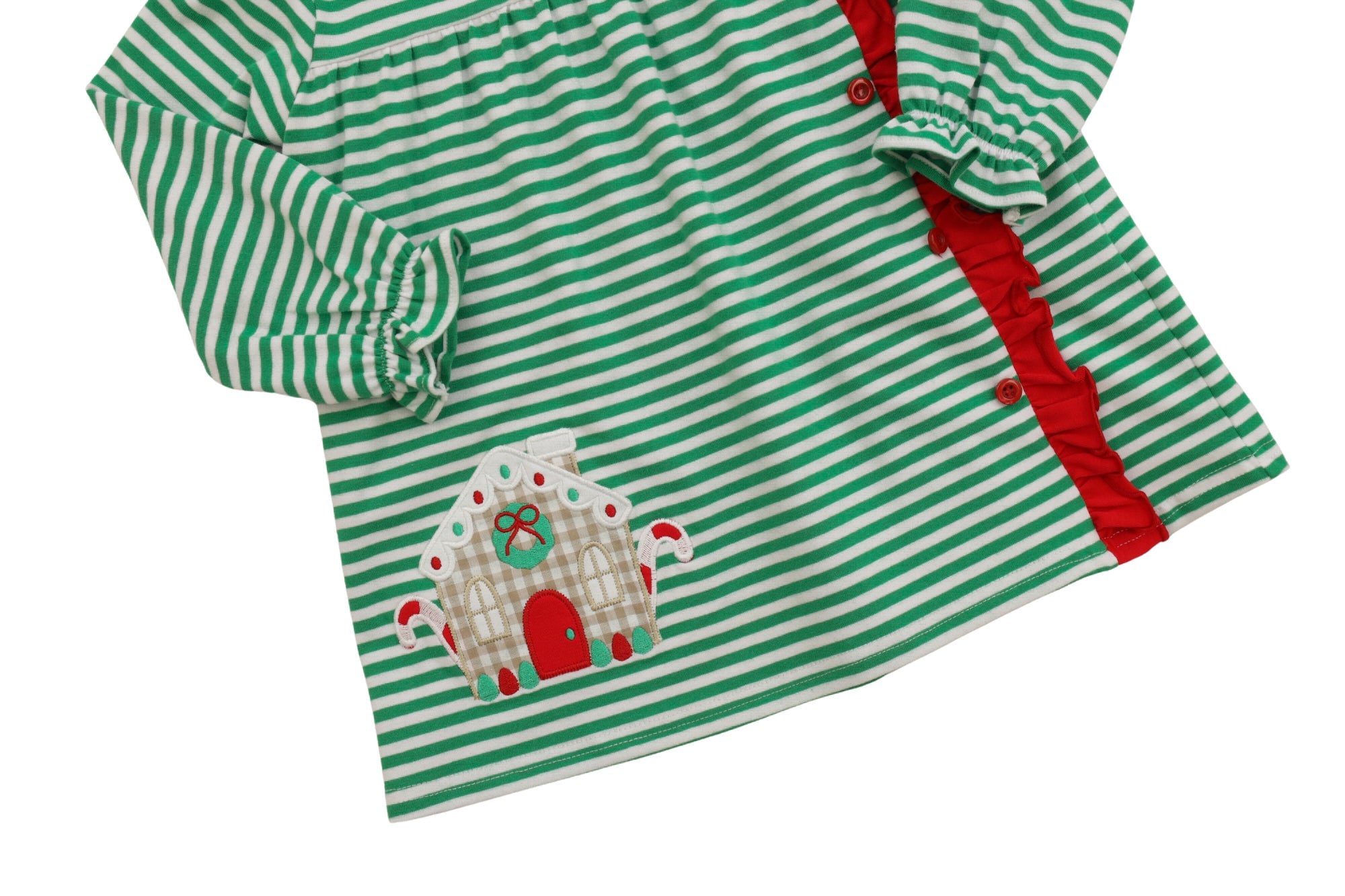 Christmas Cottage Ruffle Pants Set