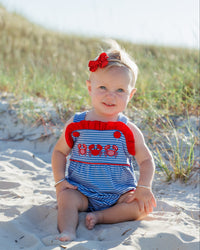 Coastal Crab Ruffle Sunsuit