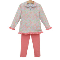 Cottage Blooms Elise Ruffle Pullover Set