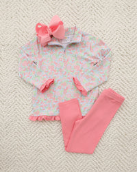 Cottage Blooms Elise Ruffle Pullover Set