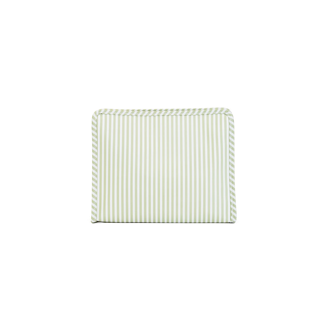 ROADIE LARGE Zip Pouch - PIMLICO STRIPE SAGE