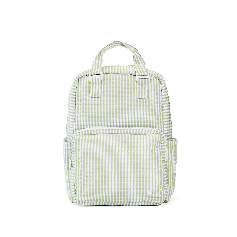 QUILTED ALL YOU NEED BAG - PIMLICO STRIPE SAGE