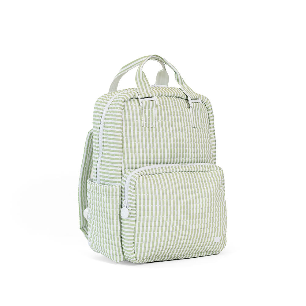 QUILTED ALL YOU NEED BAG - PIMLICO STRIPE SAGE