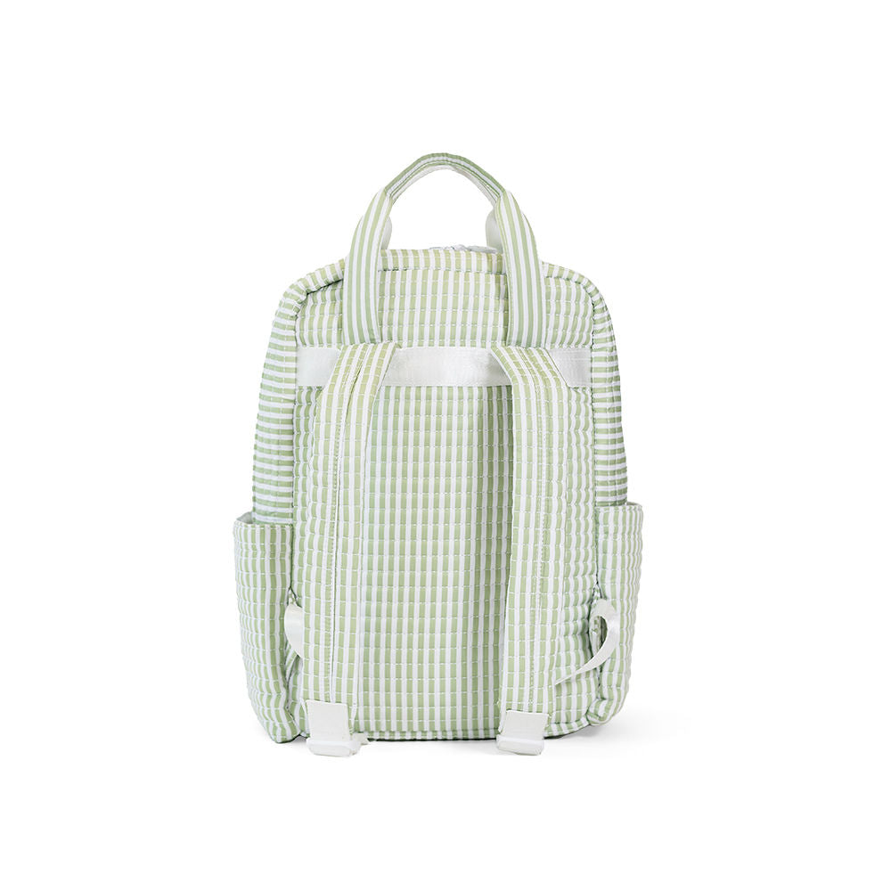 QUILTED ALL YOU NEED BAG - PIMLICO STRIPE SAGE