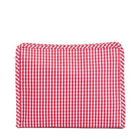 ROADIE LARGE Zip Pouch - GINGHAM RED
