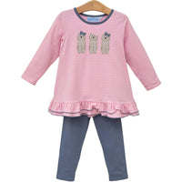 Dog Ruffle Pant Set