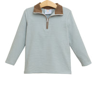 Evan Pullover - Dusty Sage Stripe/Light Brown