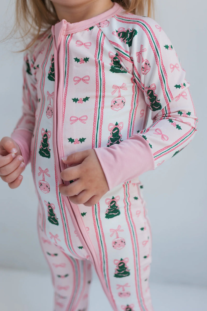 Pinkmas Zipper Romper