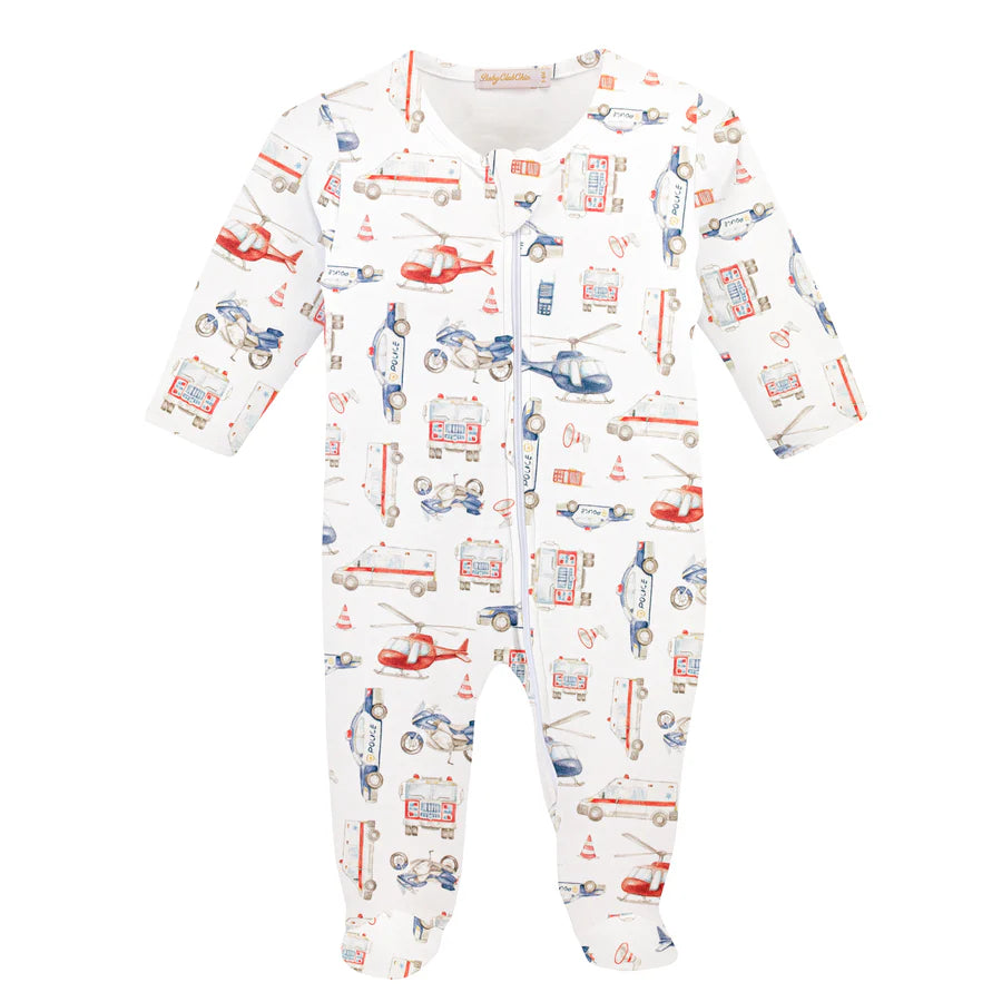 Rescue Squad Zipper Footie