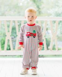 Festive Firetruck Romper
