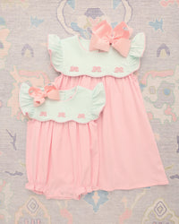 French Knot Bow Scallop Dress