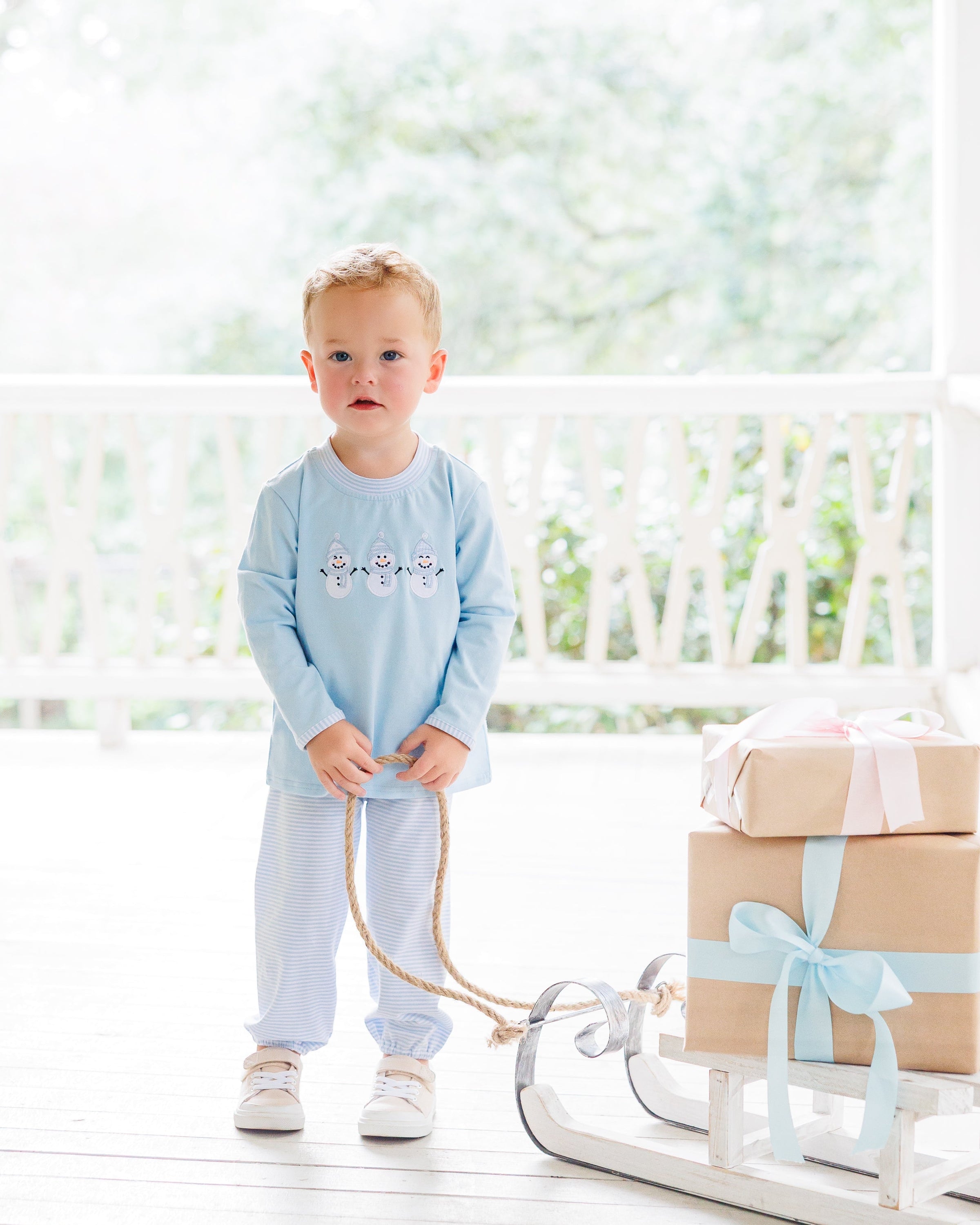 Frosty Friends Bloomer Pants Set